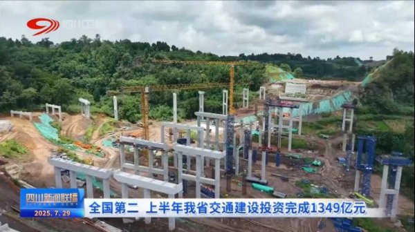 配资门户网站 全国第二 上半年我省交通建设投资完成1349亿元